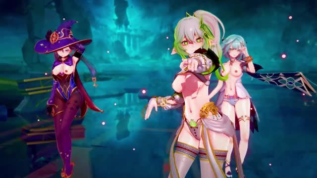 原神莫娜色情游戏画廊 - 性感法师的诱惑冒险